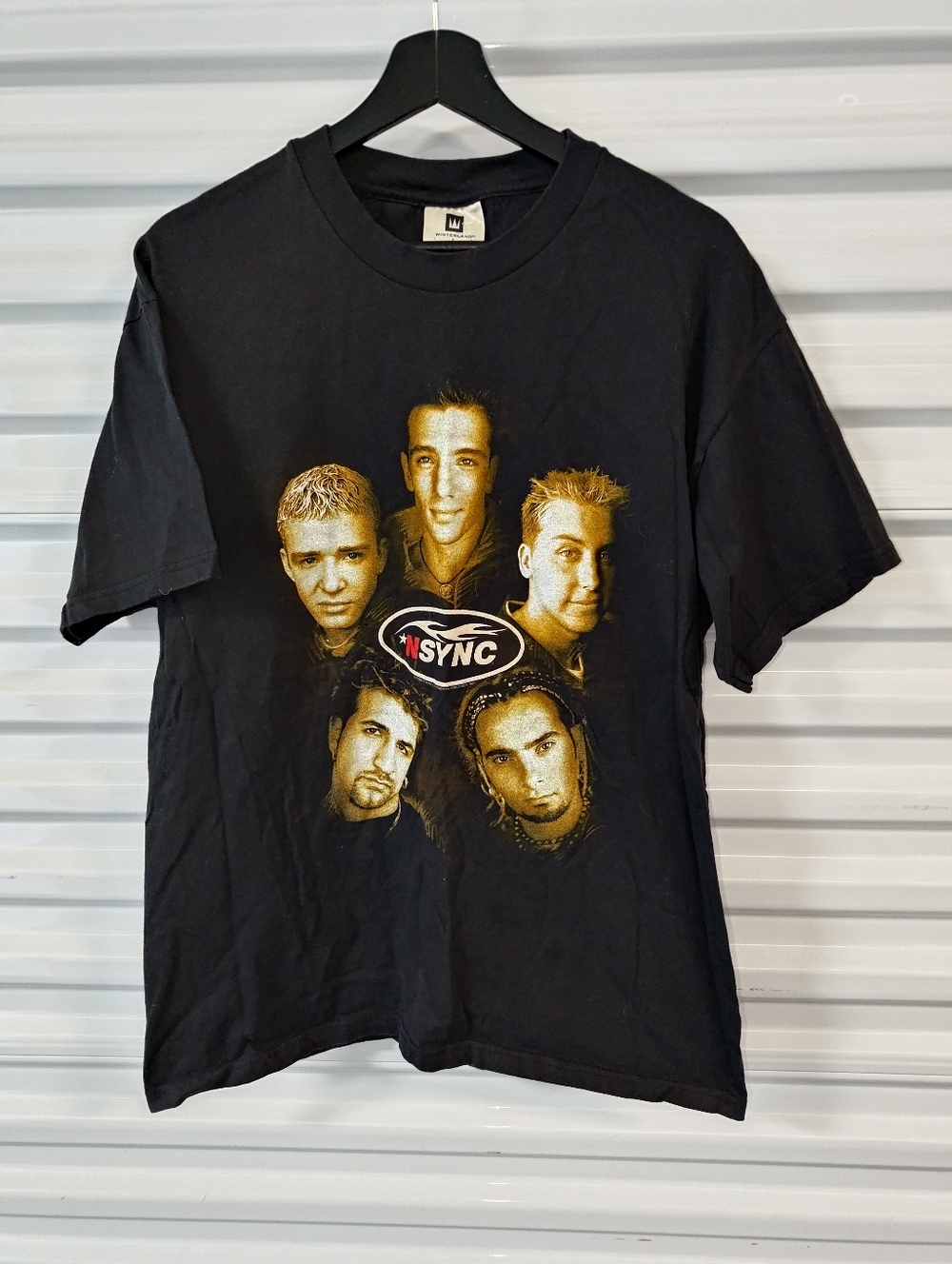 Vtg 1999 NSYNC Graphic Tour Double Sided Short Sleeve T-Shirt L Rare HTF